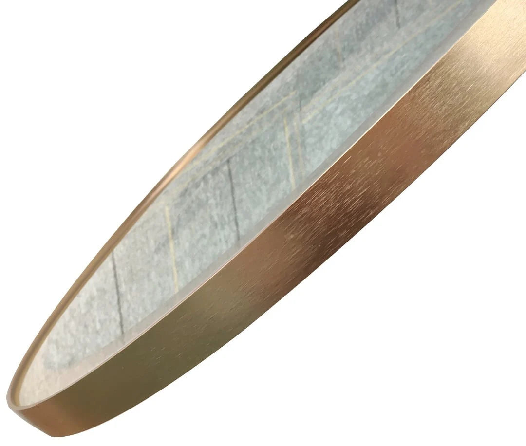 Smart badkamerspiegel gouden frame met led verlichting, anti-condens en wifi