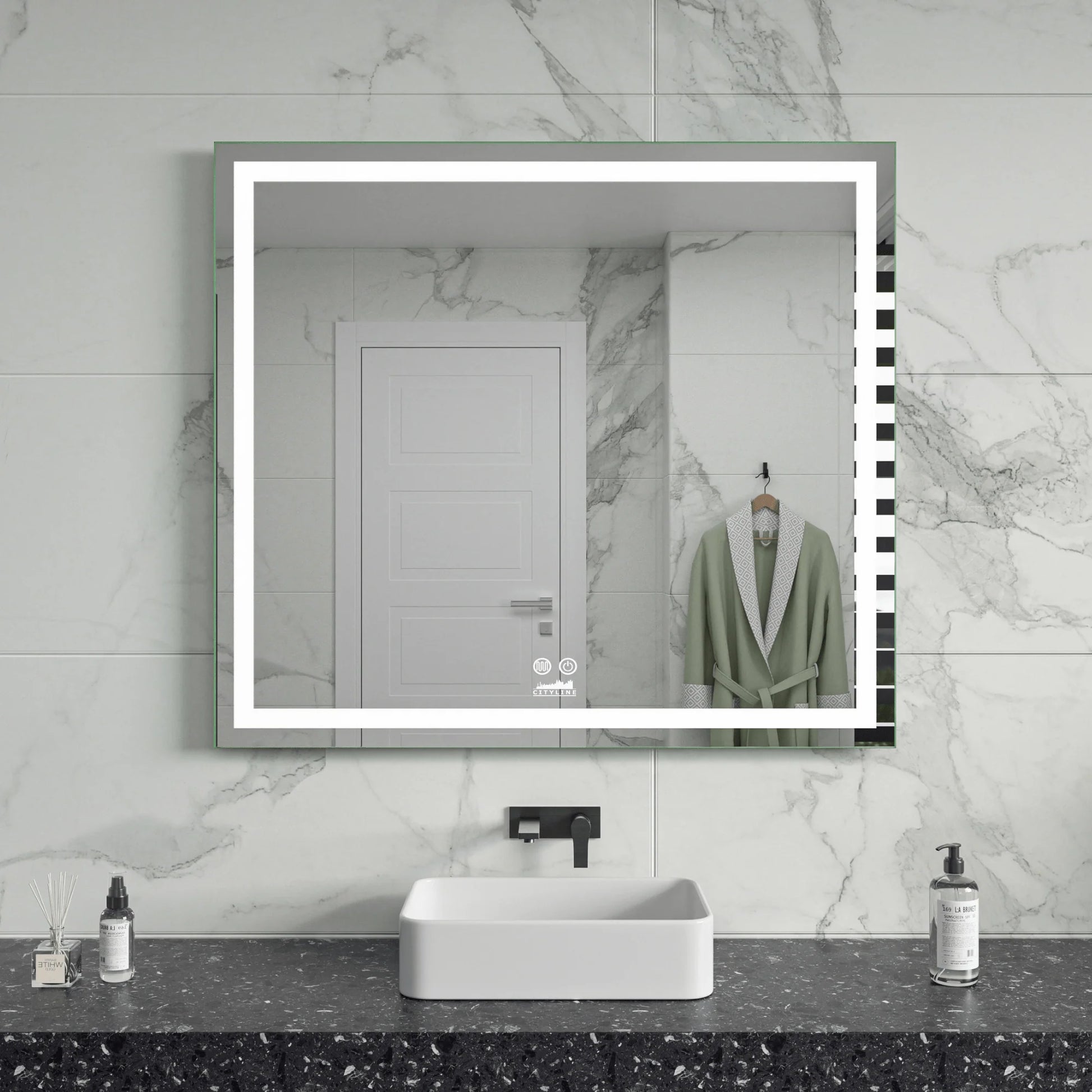 Badkamerspiegel ''Vista'' led verlichting en anti-condens