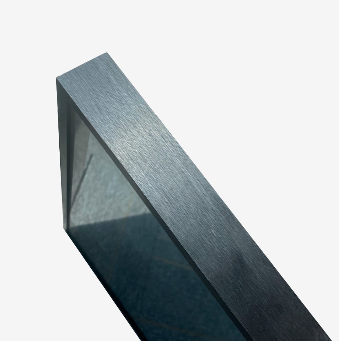 Spiegel met zwart frame, led, anticondens 60 x 60 cm