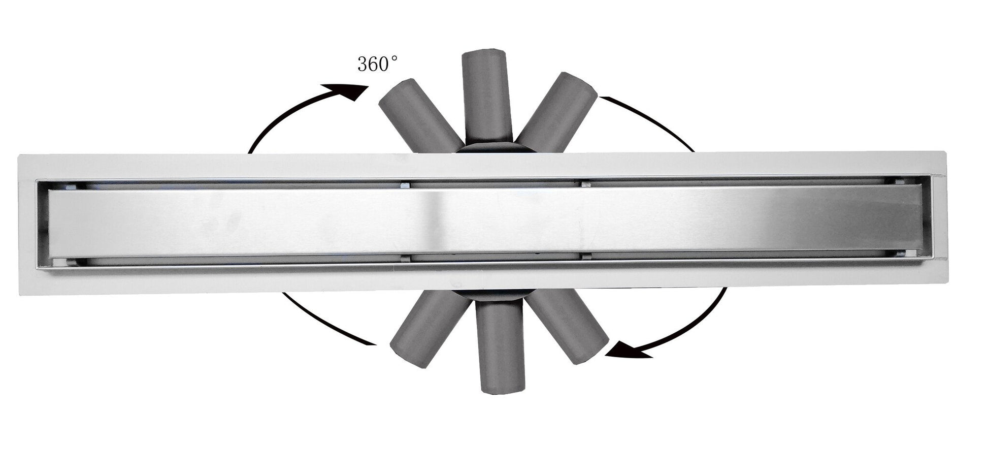 LunaDrain douchegoot compleet met flens flexibel 