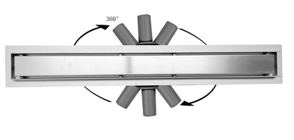 LunaDrain douchegoot compleet met flens flexibel 