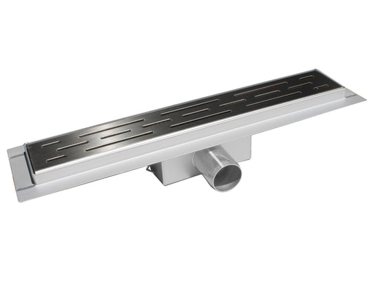 NovaDrain douchegoot compleet met flens gesloten raster rooster