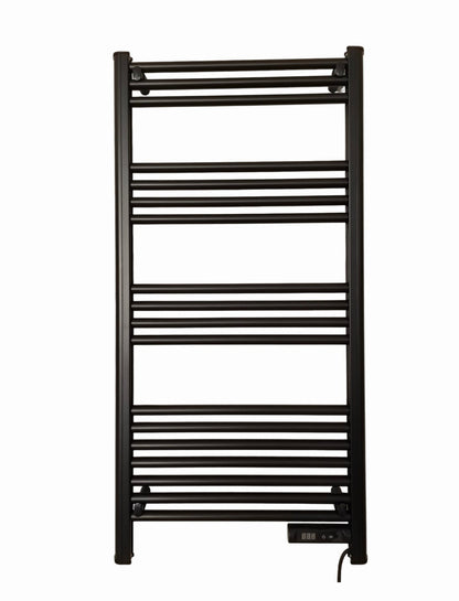 Slimme elektrische handdoekradiator met digitale bediening black  425Watt