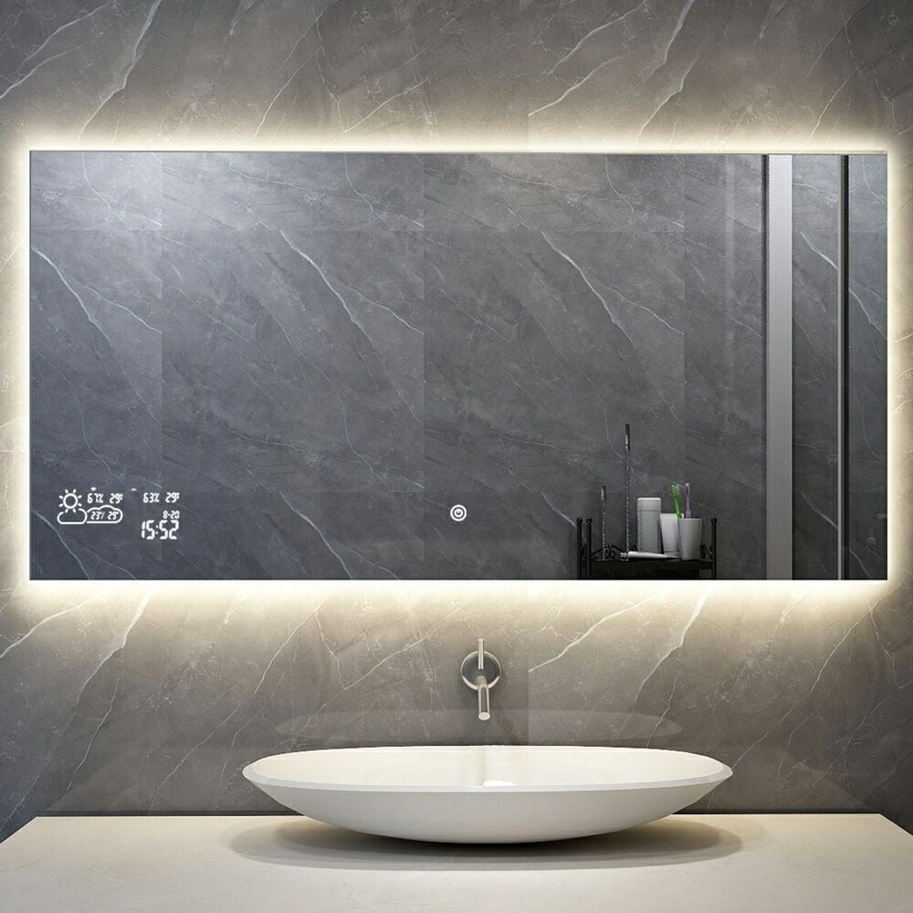 Smart spiegel met led verlichting infrarood verwarming