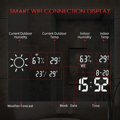 Smart spiegel met led verlichting infrarood verwarming